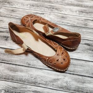 Rieker‎ Non Skid Mary Janes Tan